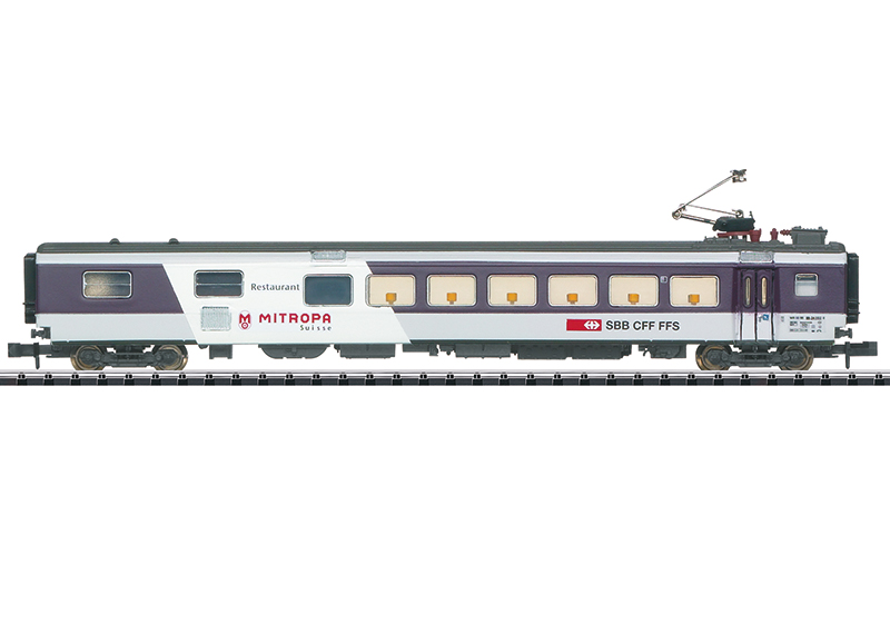 Minitrix : Voiture Restaurant Mitropa SBB