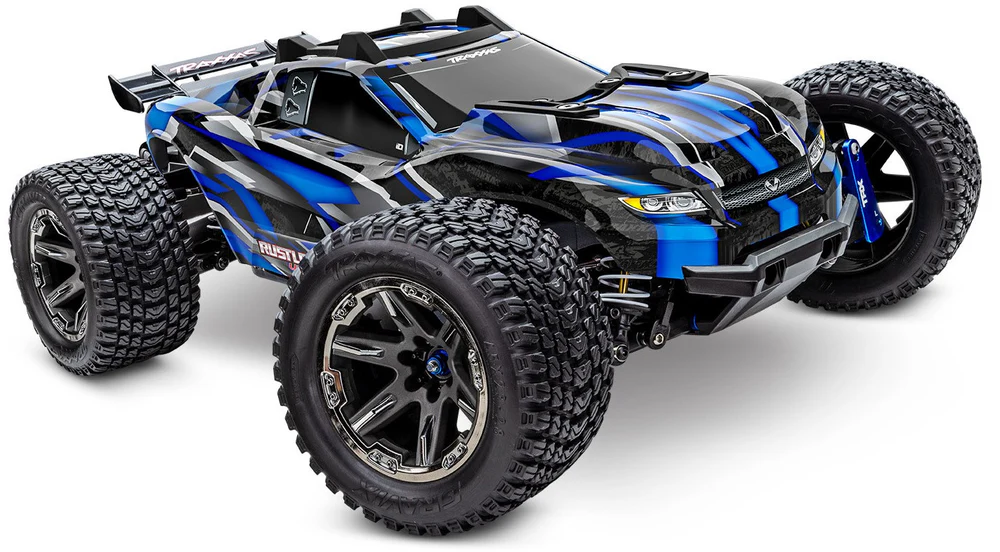 Traxxas : Rustler 4x4 Ultimate VXL (Bleu) [TRX67097-4-BLUE]