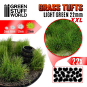 Green Stuff : Touffe d'herbe 22mm "Light Green" (22pcs) │Grass Tufts XXL