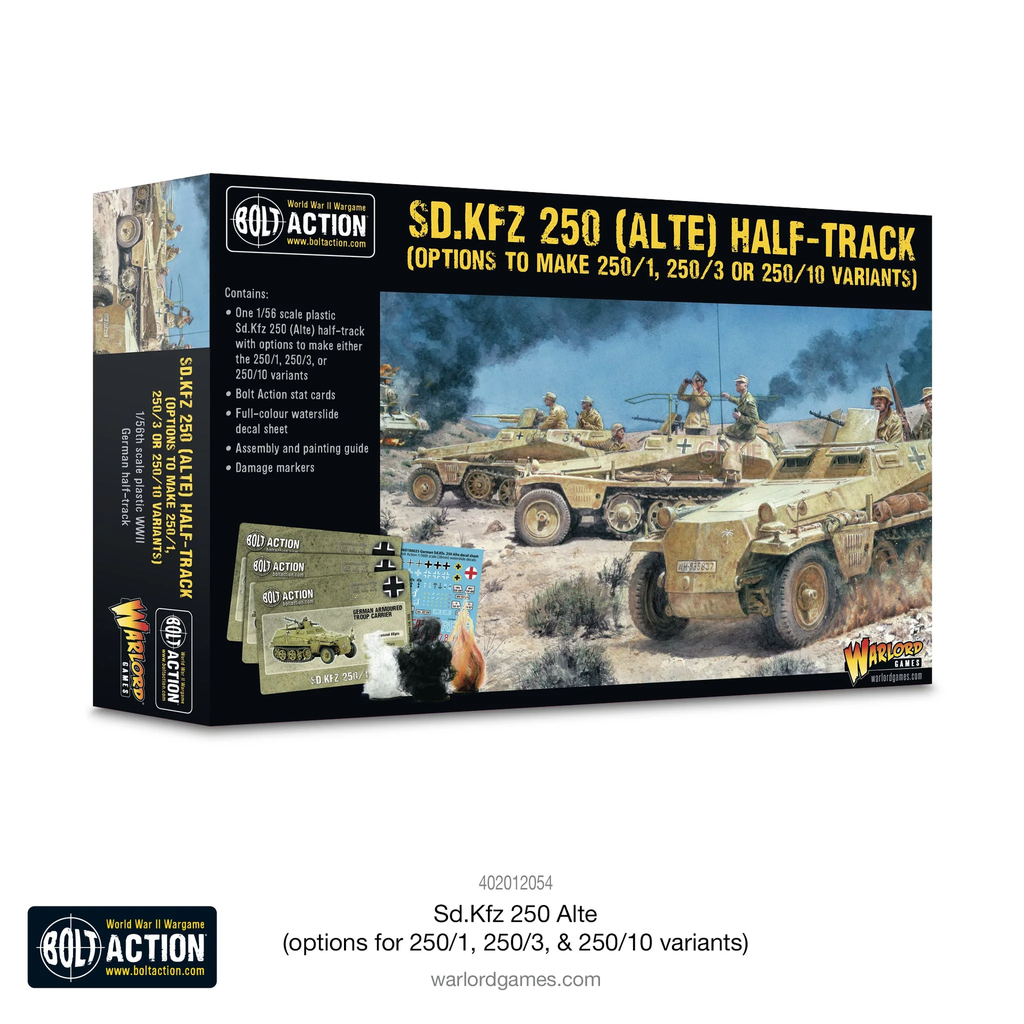 Bolt Action : German Half-Track Sd.Kfz. 250 (Alte) │ Early - Mid - Late