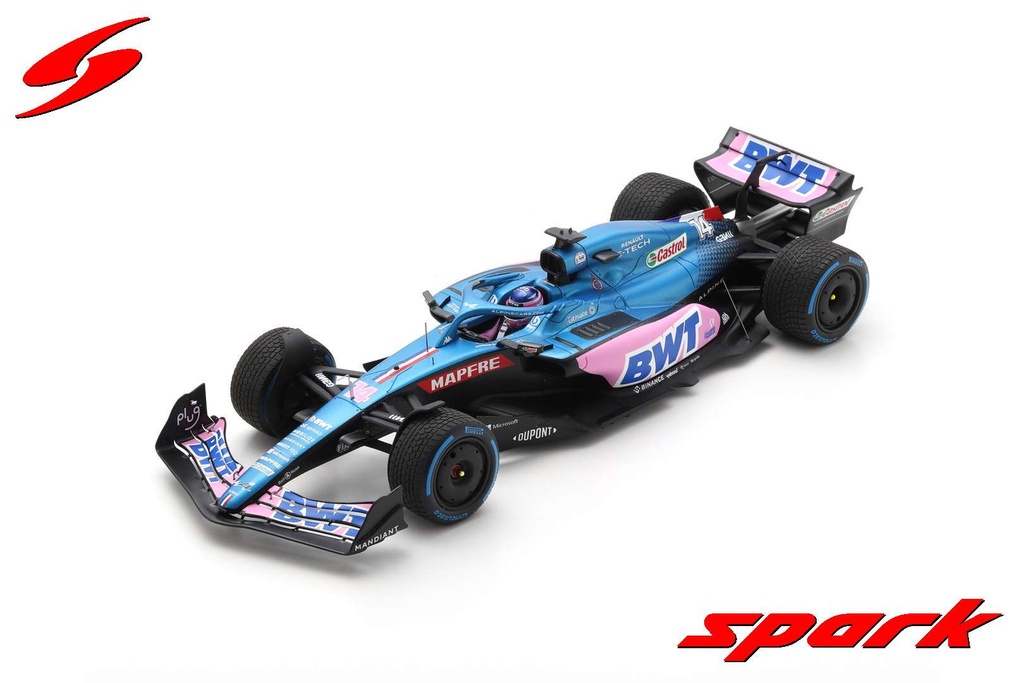 Spark : ALPINE A522 │ NO.14 BWT ALPINE F1 TEAM 7TH MONACO GP 2022 FERNANDO ALONSO [1/43] [1/43]