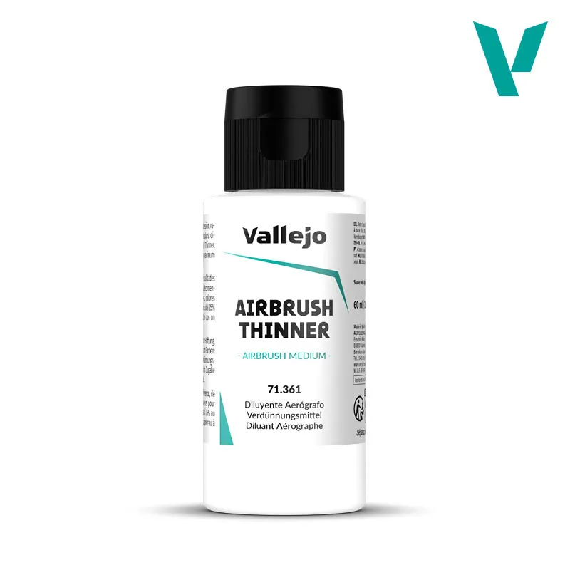 [VAL 71.361] Vallejo : Airbrush Thinner - Diluant pour Aérographe & Pinceau (60ml) │ Ref. 71.361