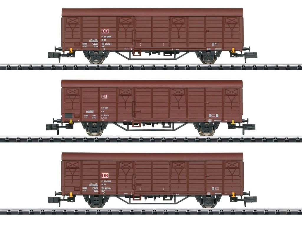 Minitrix : set 3 wagons gbs