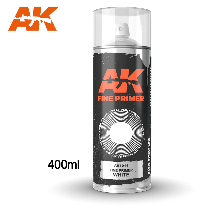 Ak : Spray "Fine Primer" Blanc (400ml)
