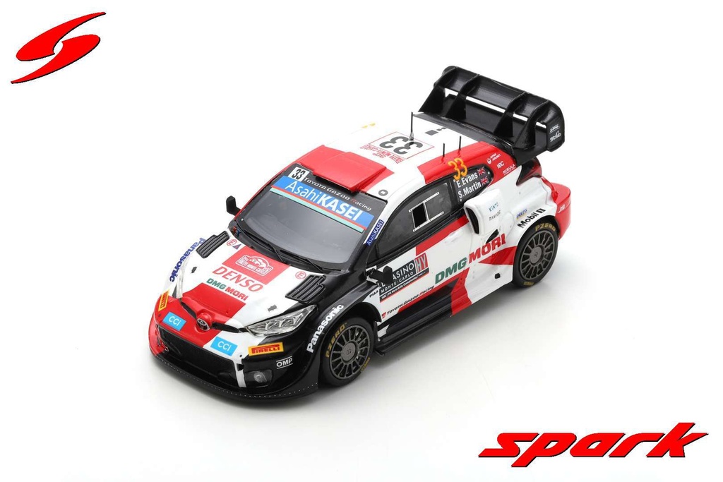 TOYOTA GR YARIS Rally1 No.33 TOYOTA GAZOO Racing WRT Rally Monte Carlo 2022 Elfyn Evans - Scott Martin [1/43]