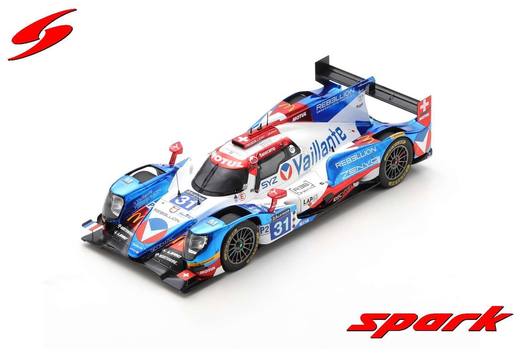 ORECA 07- Gibson No.31- Vaillante Rebellion 14ème LMP2 - 16ème 24H Le Mans 2017 N. Prost - J. Canal - B. Senna avec vitrine [1/18]