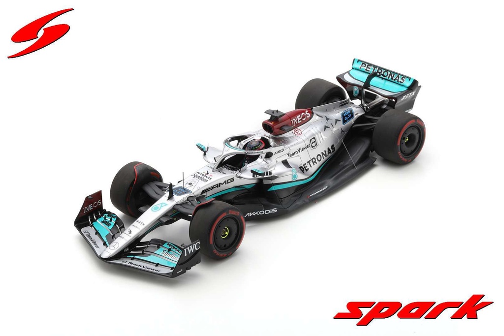 Mercedes-AMG Petronas F1 W13 E Performance No.63 Mercedes-AMG Petronas F1 Team 4th Bahrain GP 2022 George Russell [1/18]