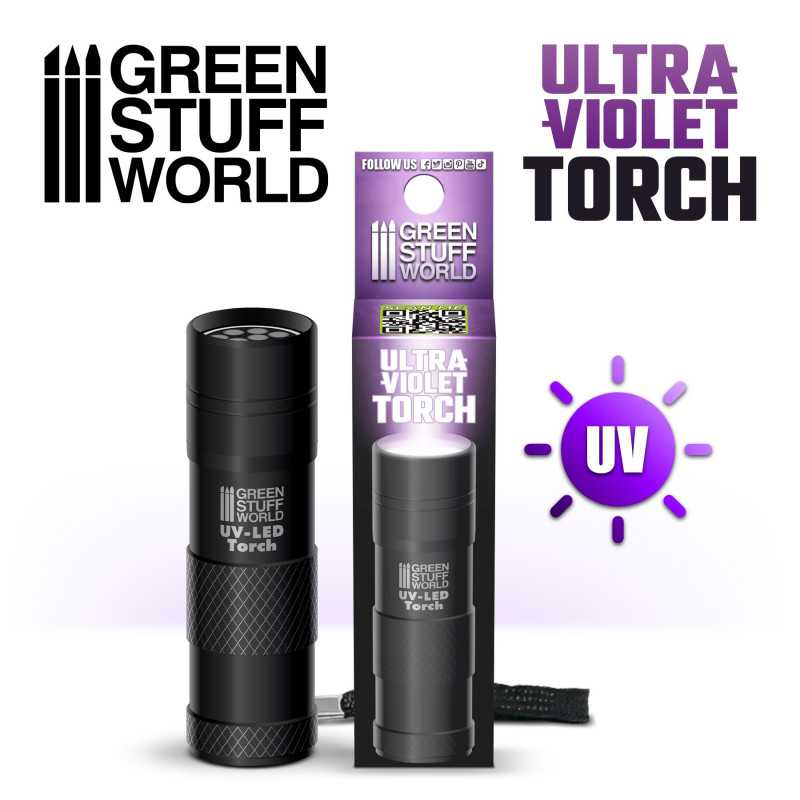 Green Stuff World: Ultraviolet UV Flashlight (385-400nm LED) │ UV Resin Curing Light