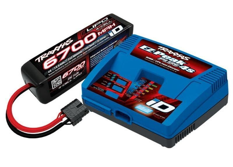 Traxxas : Combo Batterie 3S 11.1V 5000mah [TRX2890X] & Chargeur iD [TRX2872X] [TRX2998G]