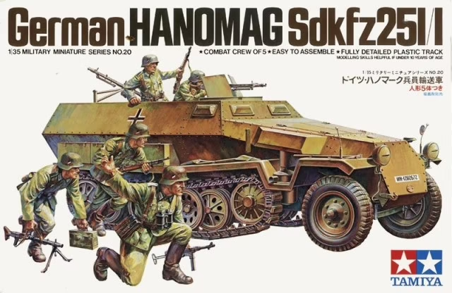 Tamiya : Maquette Char Allemand Hanomag Sd.Kfz. 251/1 Ausf. C - Version Rivetée (1/35)