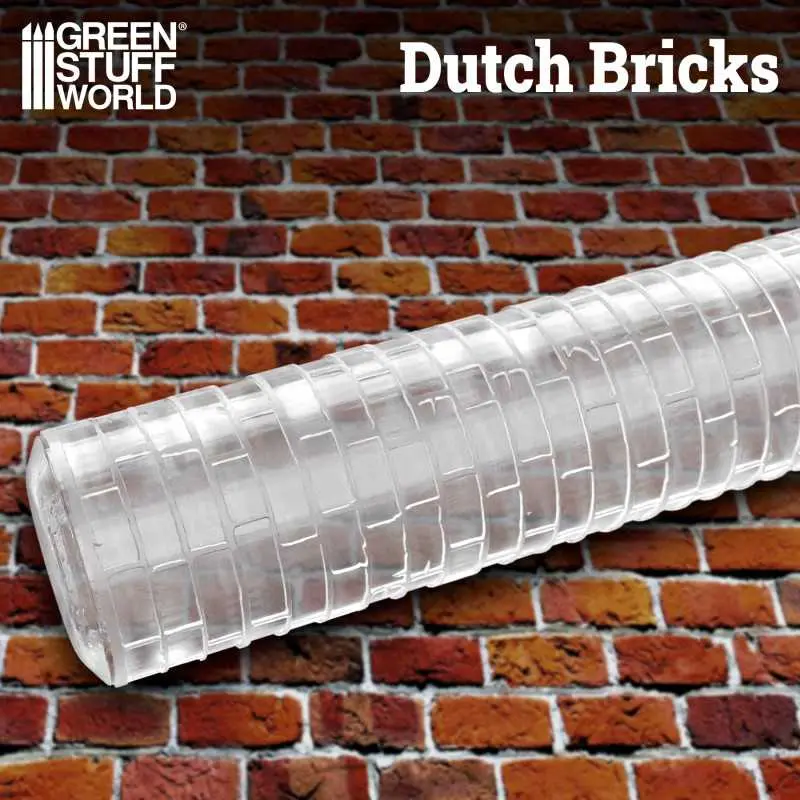 [GSW 1336] Green Stuff : Rolled Pin "Dutch Bricks"