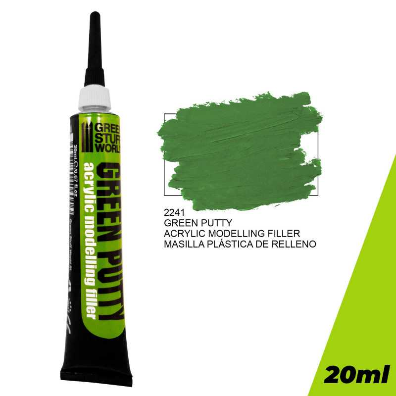 Green Stuff World : Mastic Acrylique Green Putty - 20 ml (Liquid Green Stuff) │ Comblage & Finition