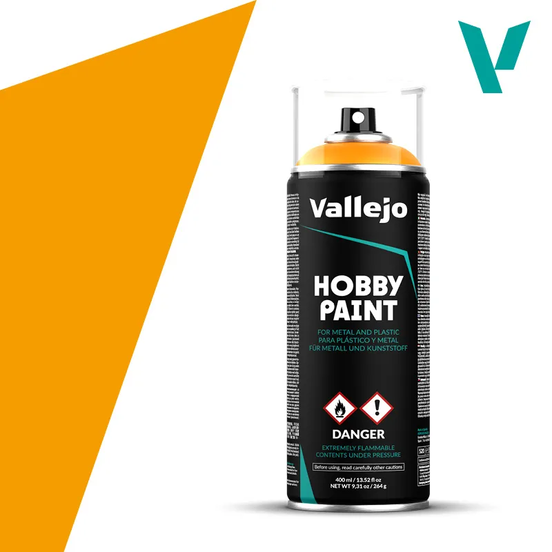 Vallejo : Spray Acrylique "Sun Yellow" (400ml)