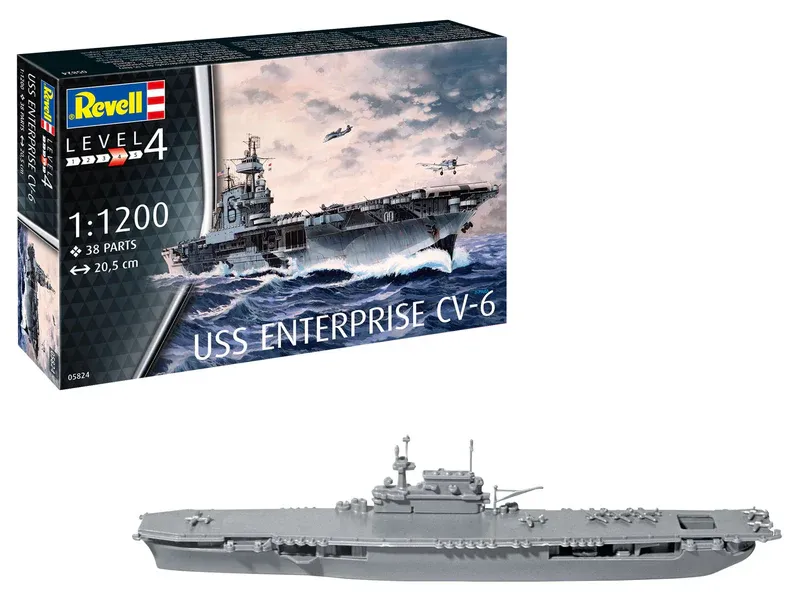 [REV 05824] Revell : USS Enterprise CV-6 │ Starter Kit