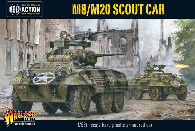 [WLG 402013005] Bolt Action : Voiture Blindé américaine M8/M20 Scout Car │ Mid - Late
