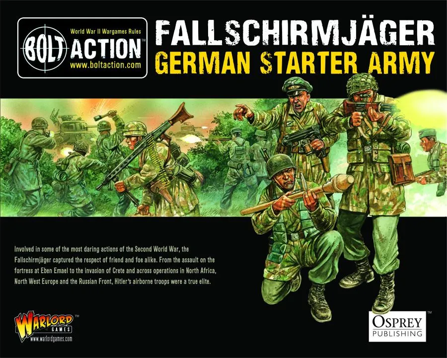 [WLG WGB-START-11] Bolt Action : Fallschirmjager Starter Army │ Early - Mid - Late