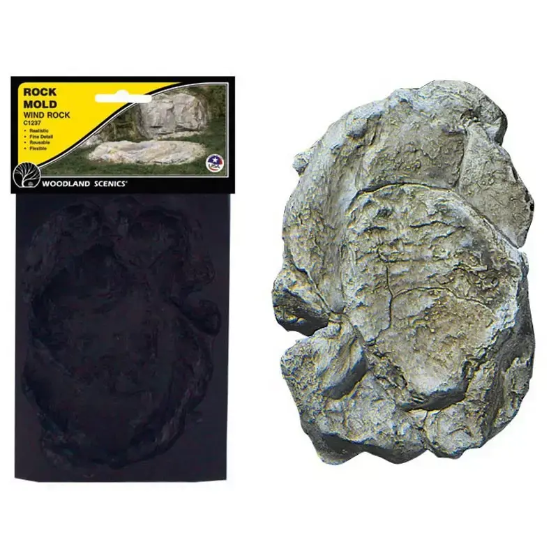 [WOO C1237] Woodland Scenic : Moule souple pour rochers