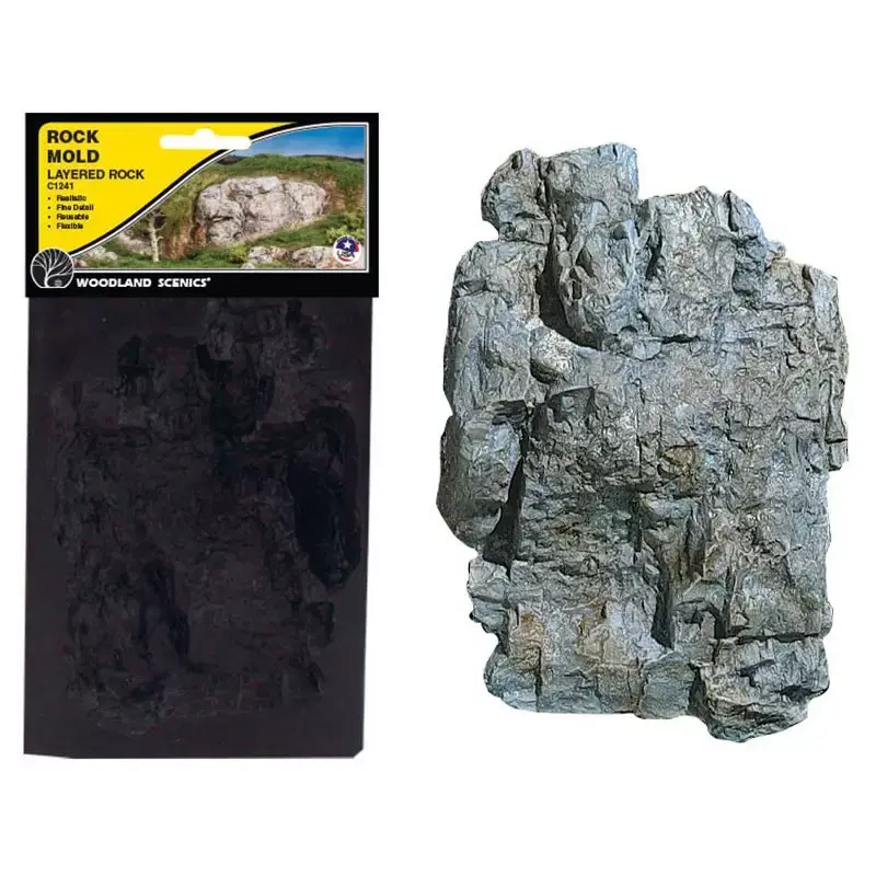 [WOO C1241] Woodland Scenic : Moule souple pour rochers