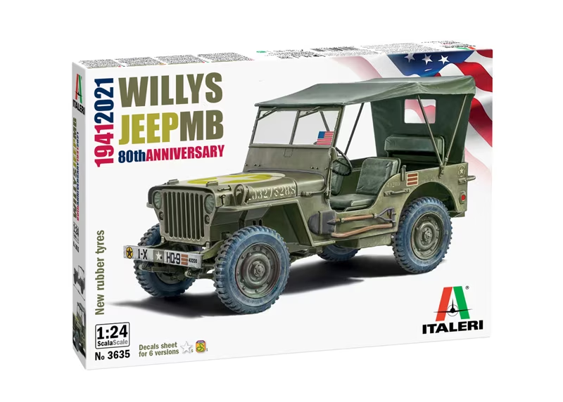 Italeri : Willys Jeep MB • 80th Anniversary 1941-2021