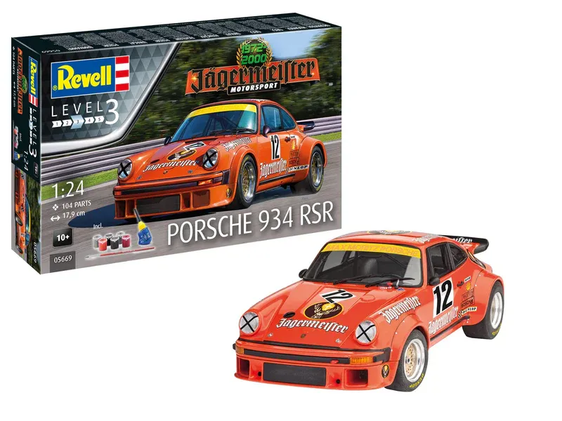 Revell : Porsche 934 RSR Jägermeister │ Avec Kit de Peinture