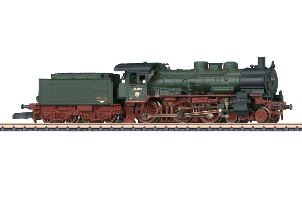 Märklin : Locomotive à Vapeur (#BR38 3199) de la DB SEH │ DC Analogue Z - 1/220 (Réf : 88993)