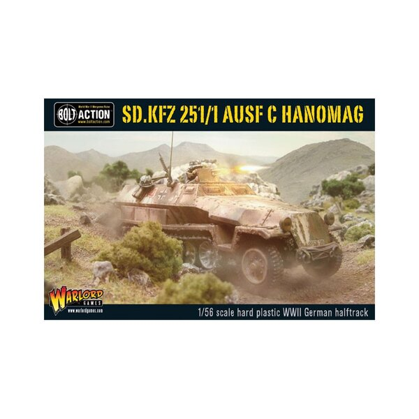 Bolt Action : German Half-Track Sd.Kfz. 251/1 Ausf.C Hanomag │ Early - Mid - Late
