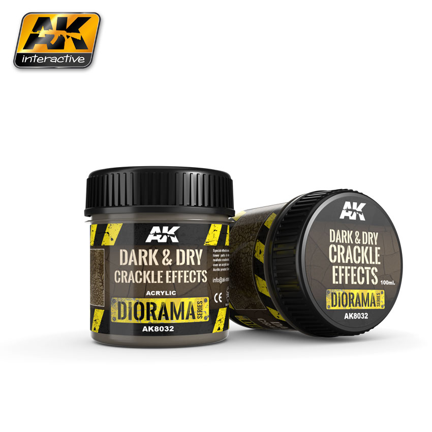 [AK AK8032] Ak : Dark & Dry Crackle Effects │ Diorama Series