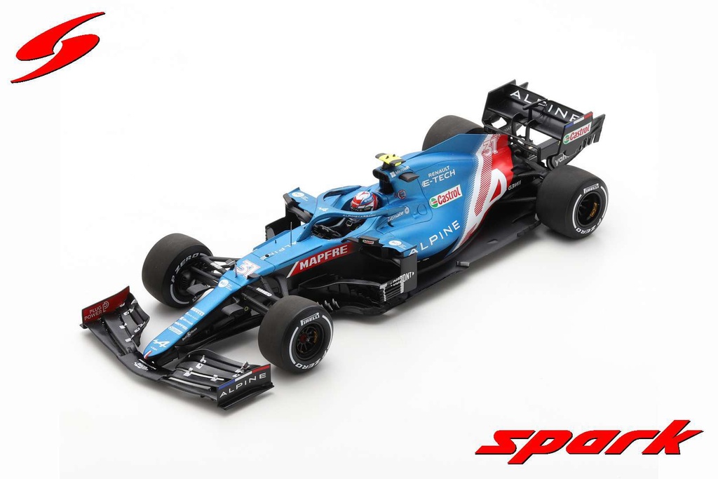Alpine A521 No.31 Alpine F1 Team Winner Hungarian GP 2021 Esteban Ocon With Pit Board [1/18]