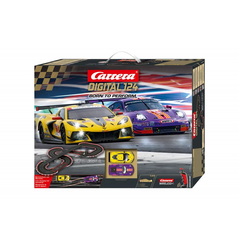 Carrera : Circuit Born to perfomr corvette C8r et Porsche 911 RSR