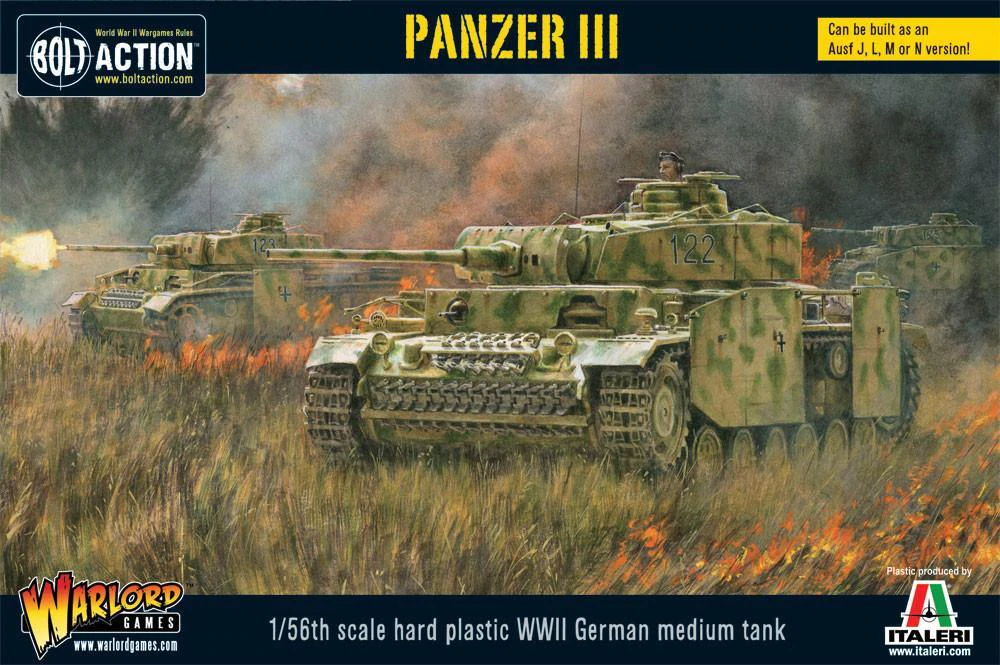 [WLG 402012004] Bolt Action : German Medium Tank Panzer III │ Early - Mid