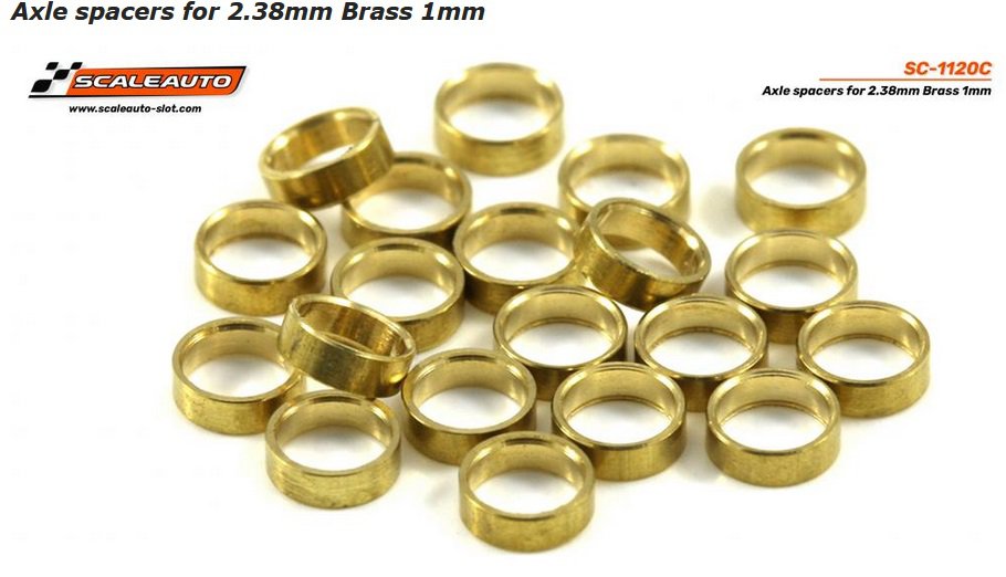 [SCT SC-1120C] Spacers 1mm pour axe 2.38mm