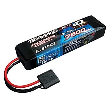 Traxxas : Batterie ID Lipo 7.4V (2S) - 7600Mah 25C (Traxxas ID-Plug)
