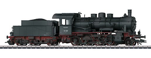 Märklin : Locomotive à Vapeur (#BR56.2.8) de la DB Patinée │ AC Digital Sons HO - 1/87 (Réf : 37516)
