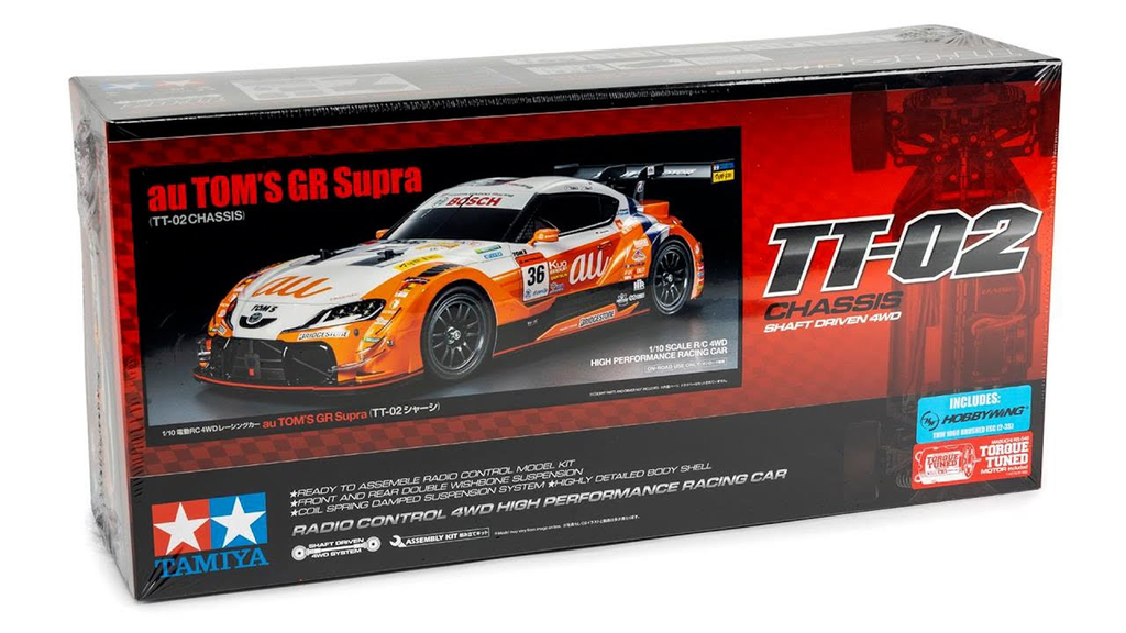 Tamiya : TT-02 │ au'TOM'S GR Supra [RTR Special Kit]