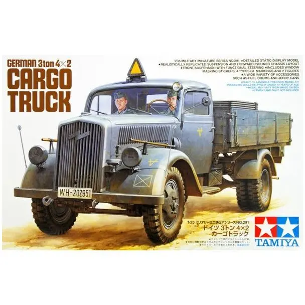 Tamiya : German 3ton 4x2 Cargo Truck │ Military Miniature Series No291