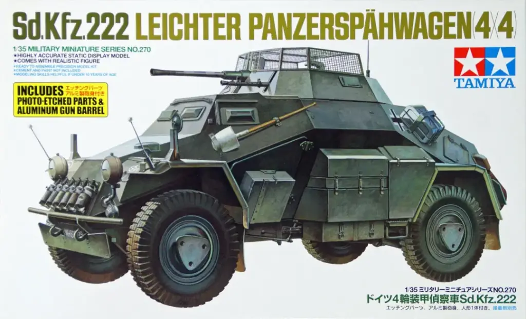 Tamiya : Sd.Kfz.222 Leichter Panzerspahwagen (4x4)