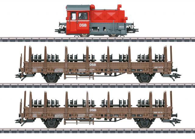 Marklin : COFFRET AVEC KOFT  ET DEUX WAGONS AVEC CHARGEMENT