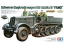Tamiya : Schwerer Zugkraftwagen 18t (Sd.Kfz.9) Famo - German 18TON Heavy Half-Track │ Military Miniature Series No.239