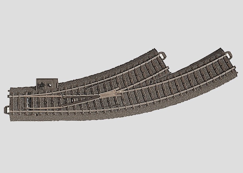 [MKN 24671] Marklin : Aiguillage Courbe à Gauche "R1" (360mm - 30°) │  Voie C [24671]