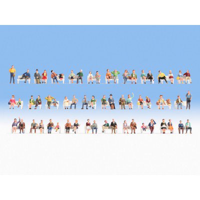 Noch : Figurines Assises en méga set 60 figurines