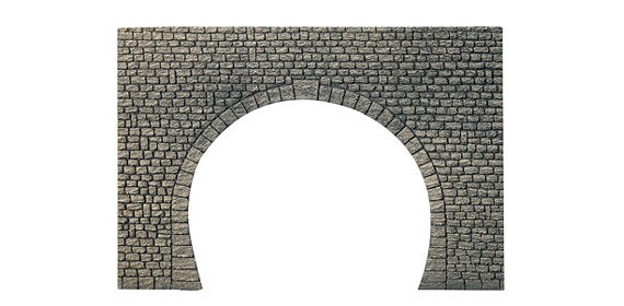 Faller : Dalle décorative entrée de tunnel Pros, Pierre naturelle taillée Double Voie