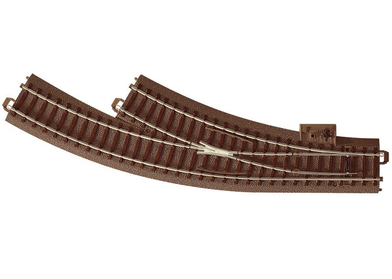 Trix : Aiguillage enroulé à Droite R1 (R=360 mm • 30°) │ Voie C [62672]