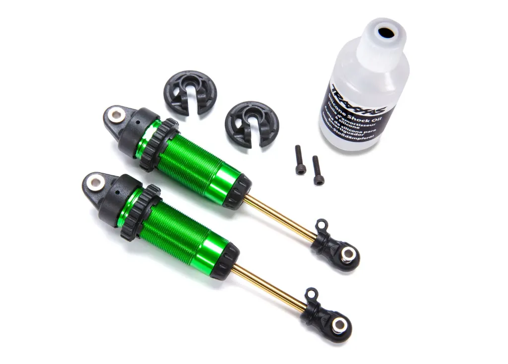 [TAX 7462G] Traxxas : Amortisseurs GTR XX-Long Shocks Anodisé Vert (2pcs) [TRX7462-GRN]