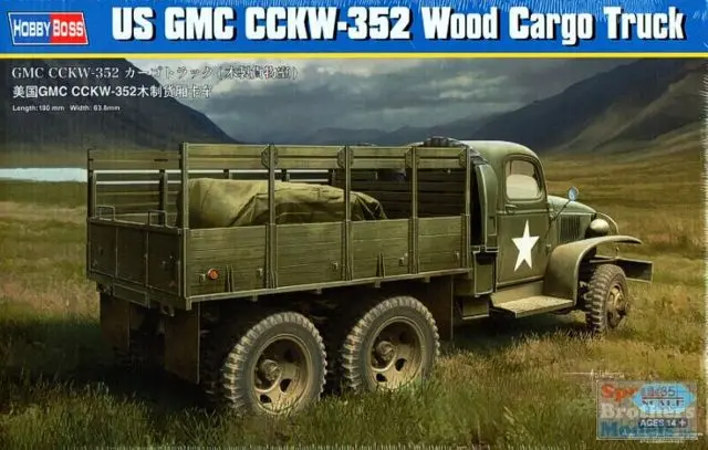 Hobbyboss : US GMC CCKW-352 Wood Cargo Truck 