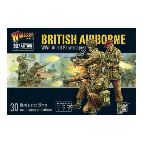 [WLG 402011009] Warlord Games: Bolt Action - British Airborne WWII Paratroopers (30 Plastic Miniatures) │ Ref. 402011009