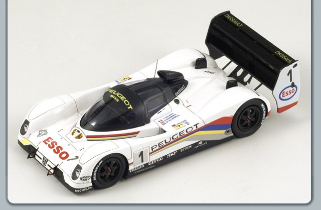 Spark : Peugeot 905 No.1 Winner 24H Le Mans 1992 M. Blundell - Y. Dalmas - D. Warwick (1/43)
