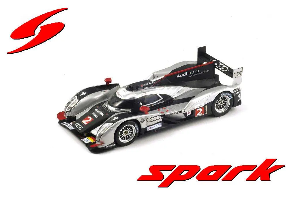 Spark : Audi R18 TDI No.2 Winner 24H Le Mans 2011 B. Treluyer - A. Lotterer - M. Fassler With Acrylic Cover [1/18]
