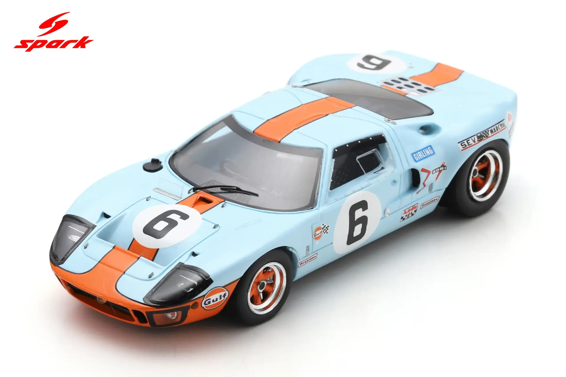 [SPK 43LM69] Spark : Ford GT 40 No.6 Winner 24H Le Mans 1969 J. Ickx - J. Oliver (1/43)