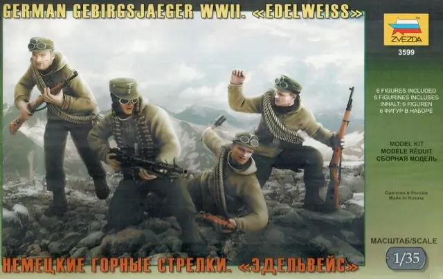 Zvezda : German Gebirgsjaeger WWII Edelweiss