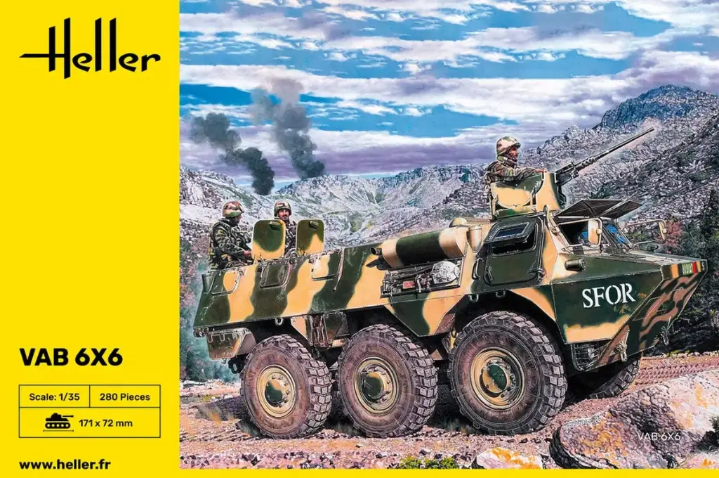 Heller : French troop transport vehicle VAB 6x6